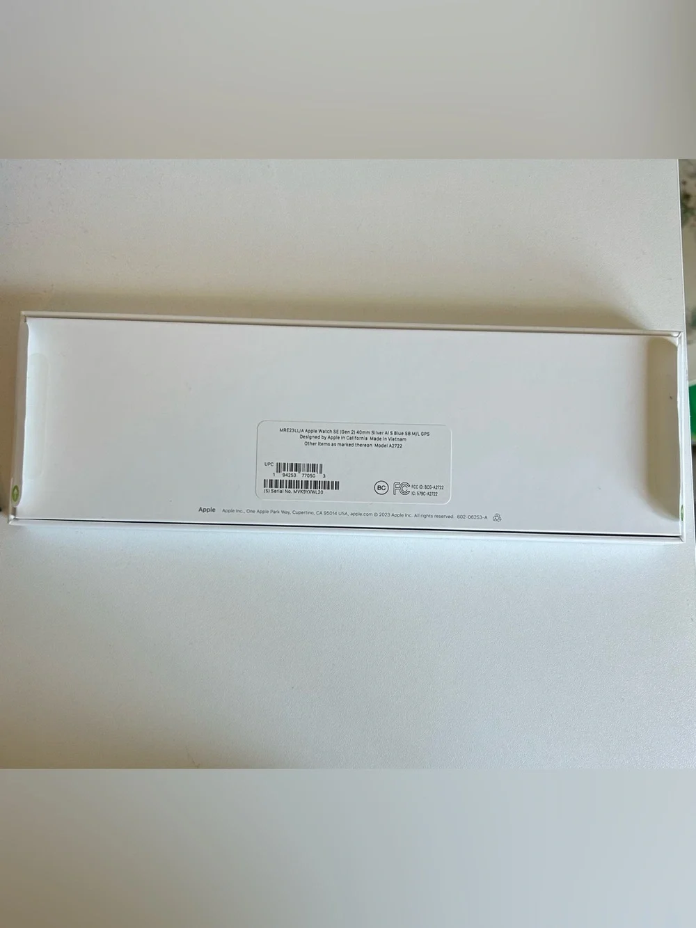 Apple Watch SE 2nd Gen 40mm GPS Silver Aluminum w/ Blue Sport Band – Excellent
